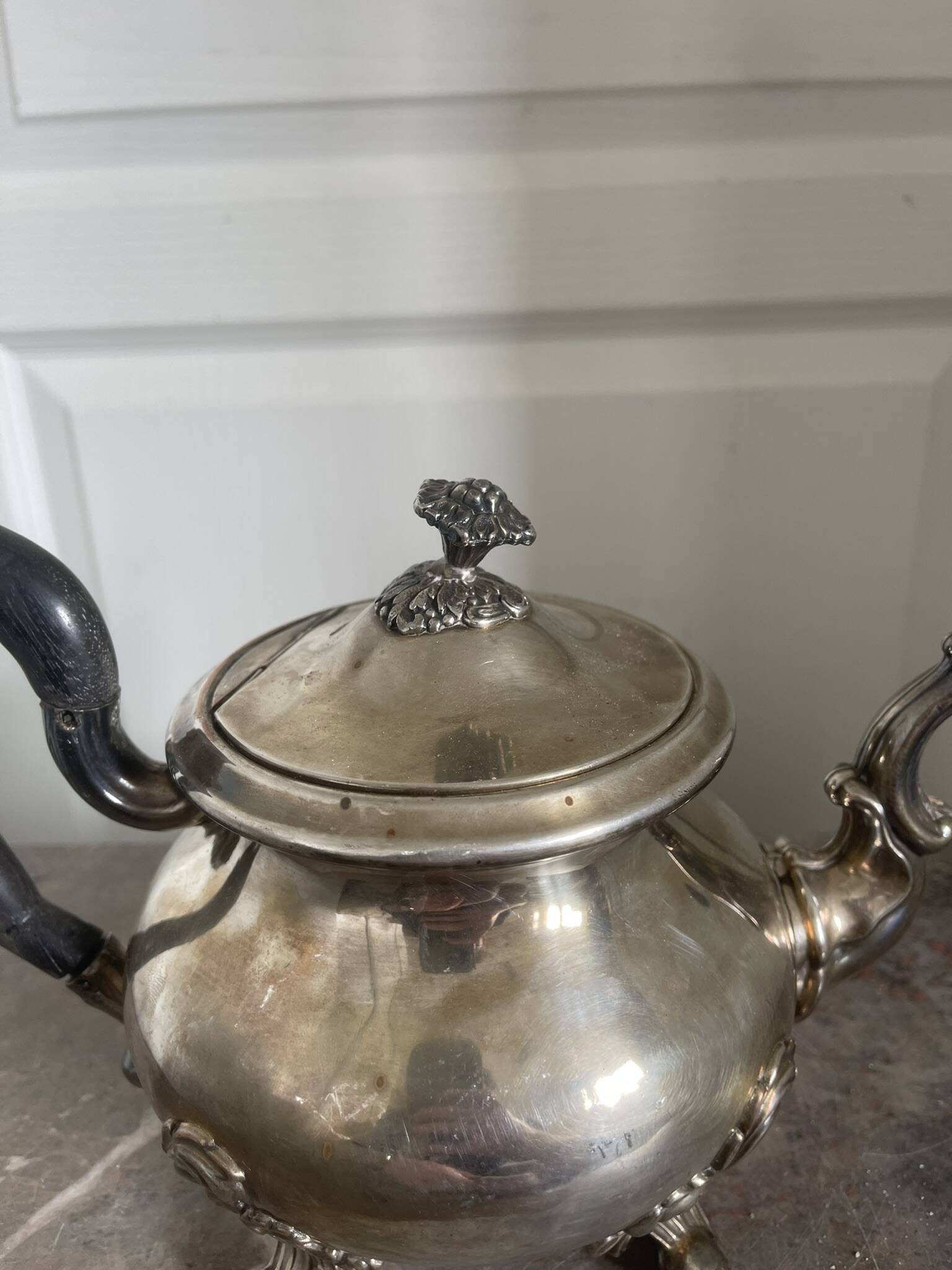 Antique Silver-Plated Victorian Teapot