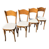 (Lot) 4 Chaises Bistrot Vintage (Restaurées)