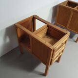 Large oak architect desk / table 1940's