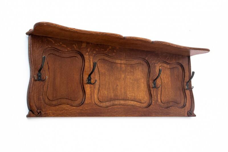 Oak wardrobe, Western Europe, early 20th century.