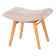 Mid-Century Stool in Upholstery and Beech, Slovakia, 1960s