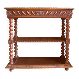 Console or small oak sideboard, 1900s, Louis XIII style, 100x40cm.