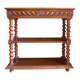 Console or small oak sideboard, 1900s, Louis XIII style, 100x40cm