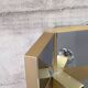 Illuminated dressing room mirror by Gaetano Sciolari in chrome and brass, Italy, 1970s