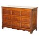 Georgian oak commode with a folding top, English, 18th century.