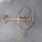 Coat rack in wood and metal