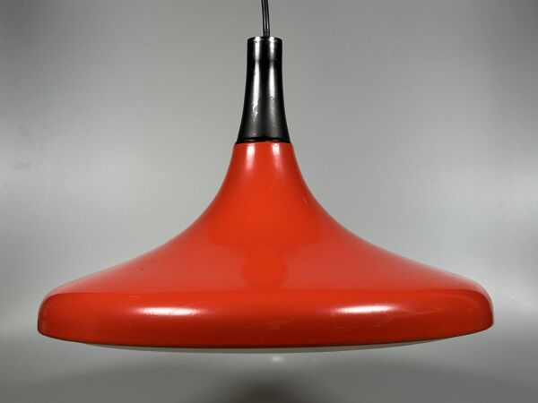 Lampe de plafond Erco Lightning des années 1960 et 1970 en aluminium métallique
