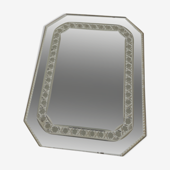 Old beveled mirror