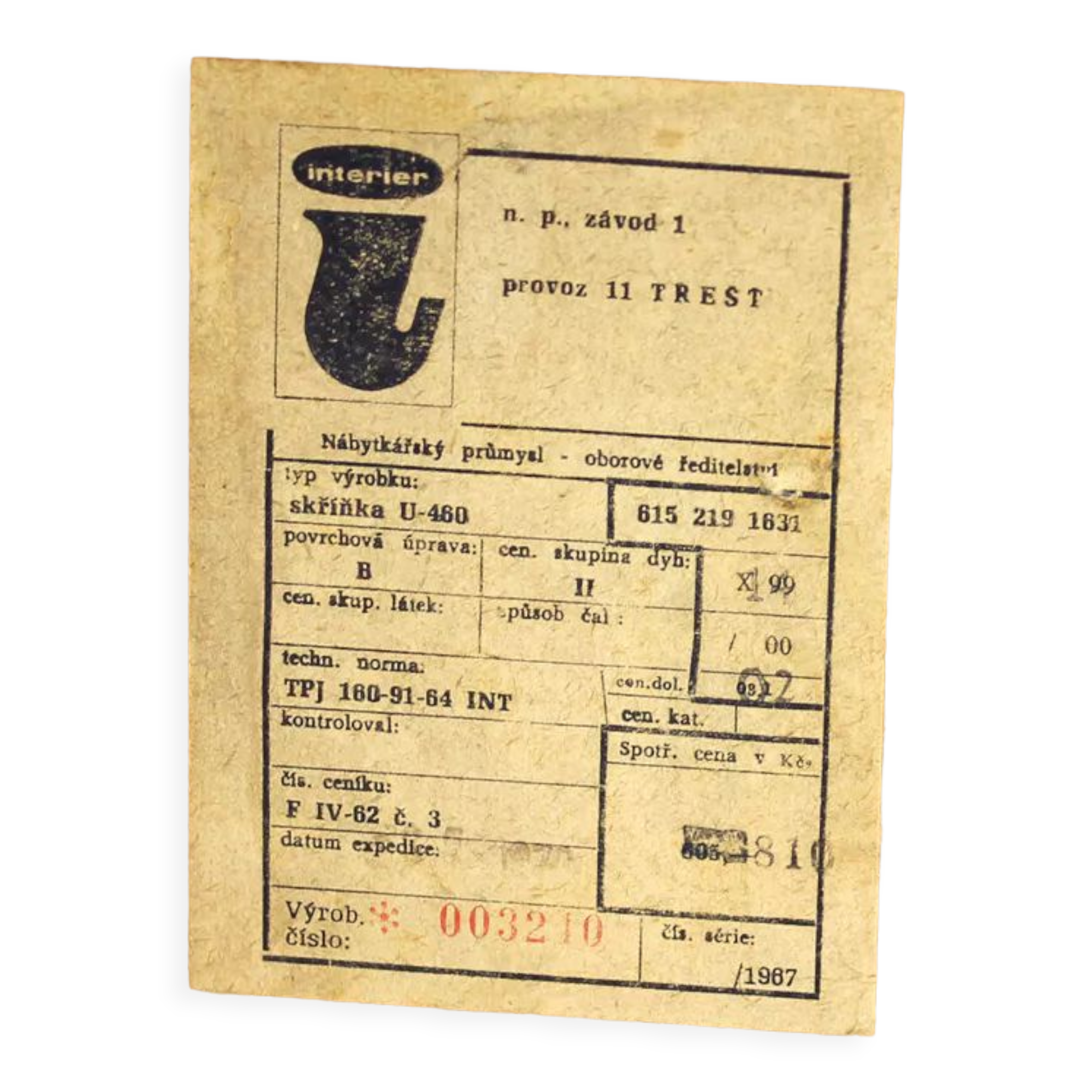 Sideboard Type U 460 By Jiri Jiroutek For Interier Praha, Czechoslovakia 1960s