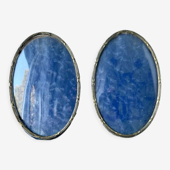 Pair of oval frames