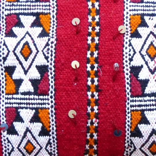 Moroccan red kilim cushion