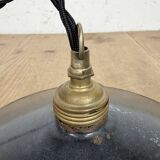 Industrial Black Enamel Light, 1930s