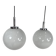 Set of 2 Mid Century Hanging Bol Lamps by Glashutte Limburg, 1970s