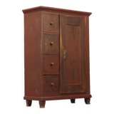 Antique painted kitchen bread cabinet