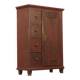 Antique painted kitchen bread cabinet