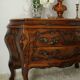 Louis XV style walnut tomb chest of drawers, 20th century