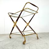 Vintage italian serving trolley style Cesare Lacca, 1950s