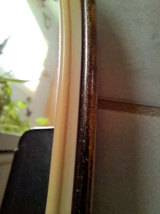 Golden Metal Rearview Mirror