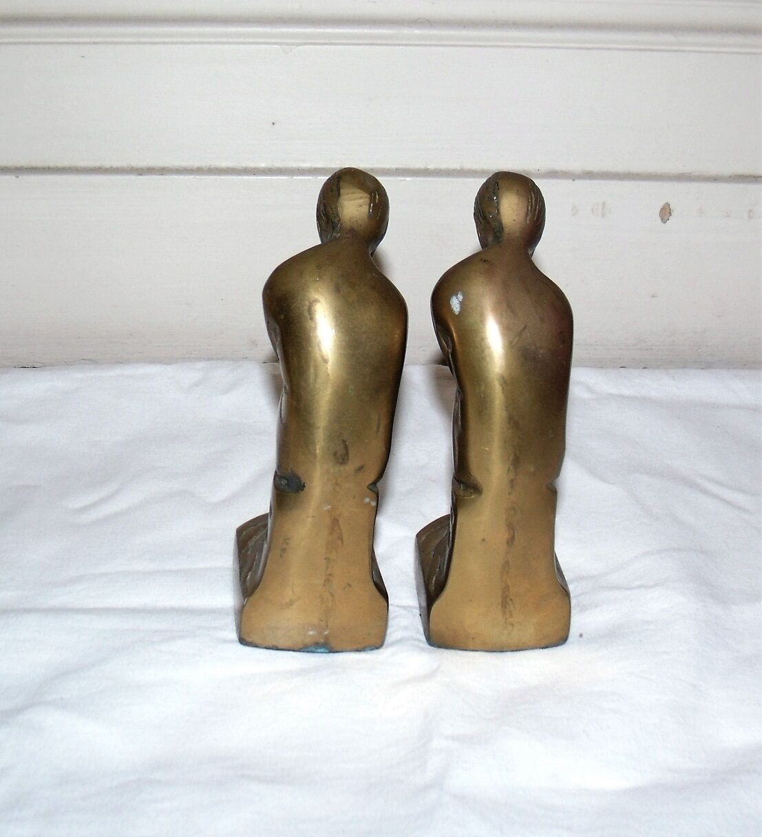 Pair of greenhouses books bronze the thinker by Rodin