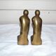 Pair of greenhouses books bronze the thinker by Rodin