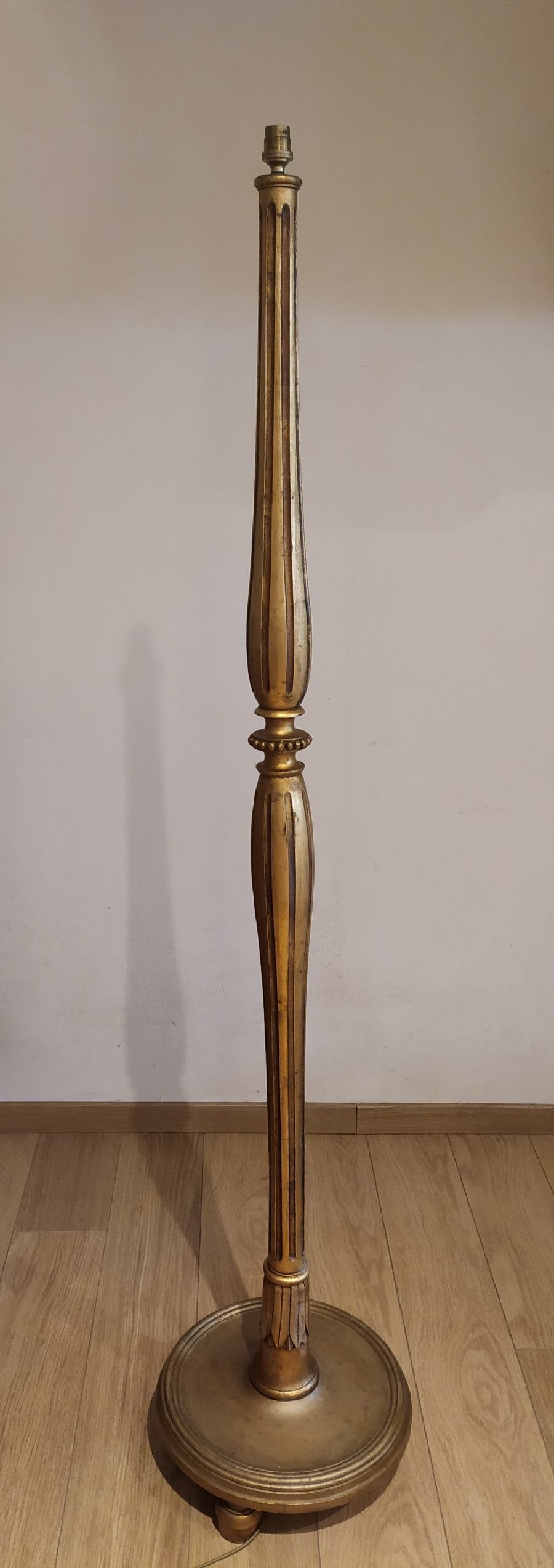 Golden floor lamp