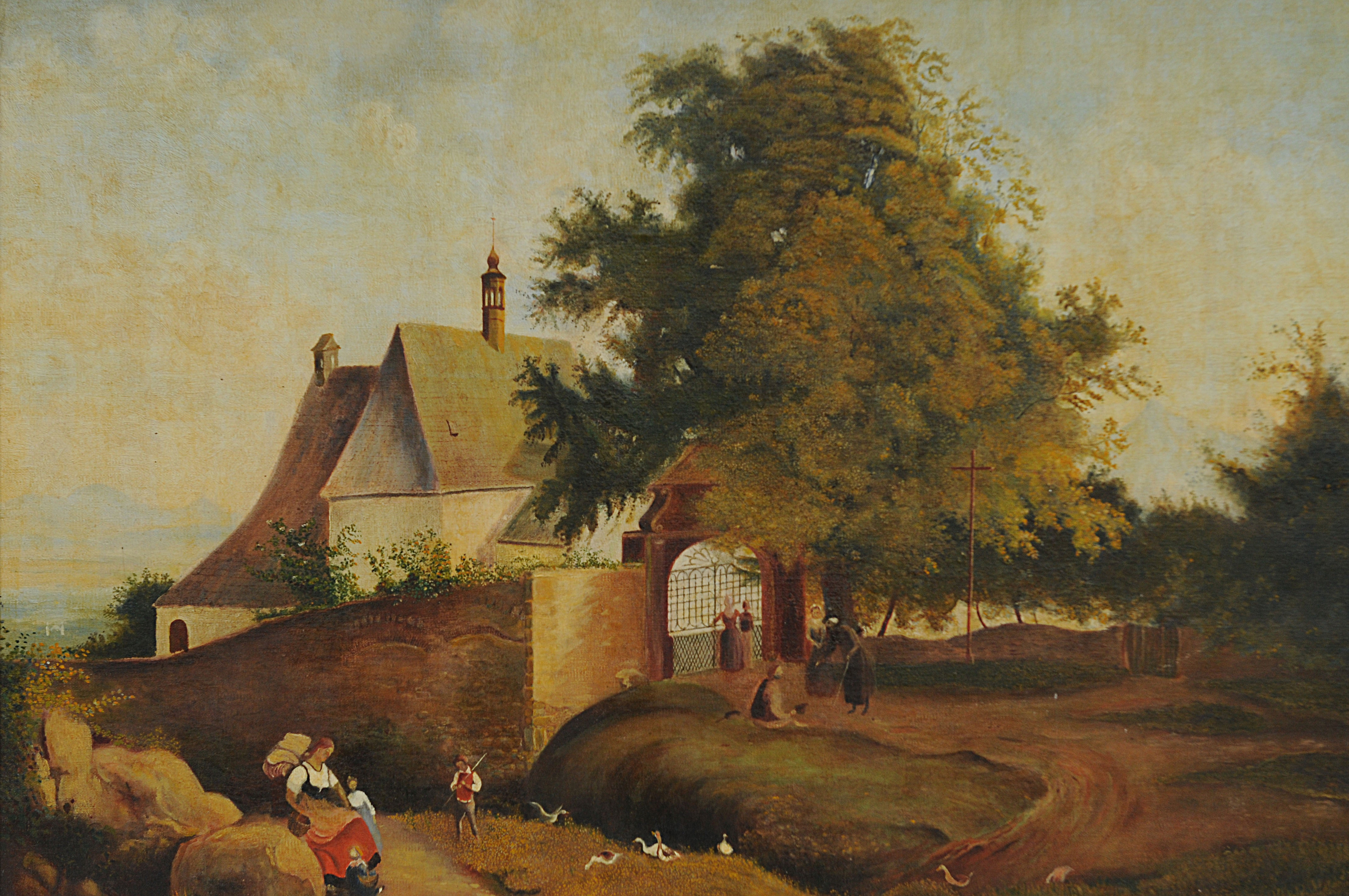 Oil on canvas Provençal Landscape