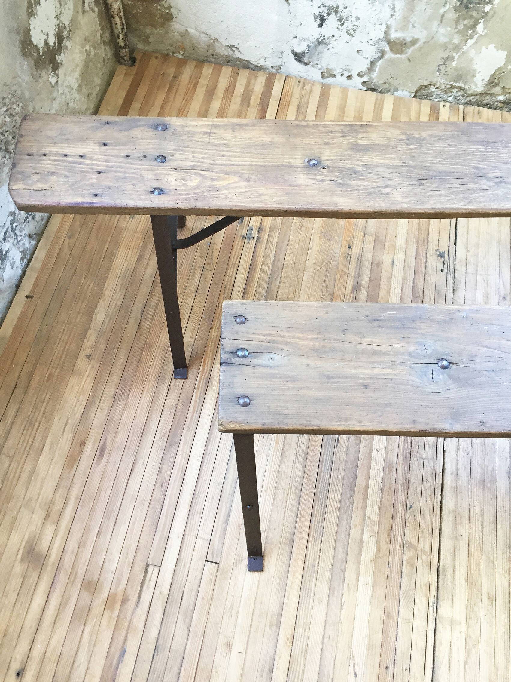 XXL 3m industrial pine bench