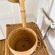 Porte plante en rotin vintage