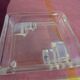Vernox art-deco opalescent glass ashtray by Sabino