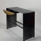 Table console en acier laqué vintage postmoderne par Bucciarelli Milano