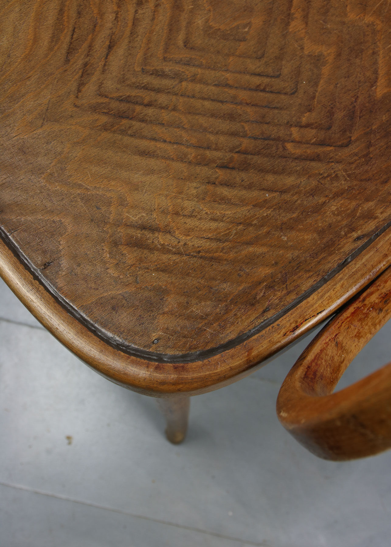 Antique bentwood armchair