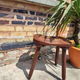 Brutalist rustic stool