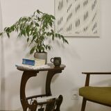 Table d'appoint et son porte-revues