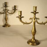 Pair of brass candlesticks