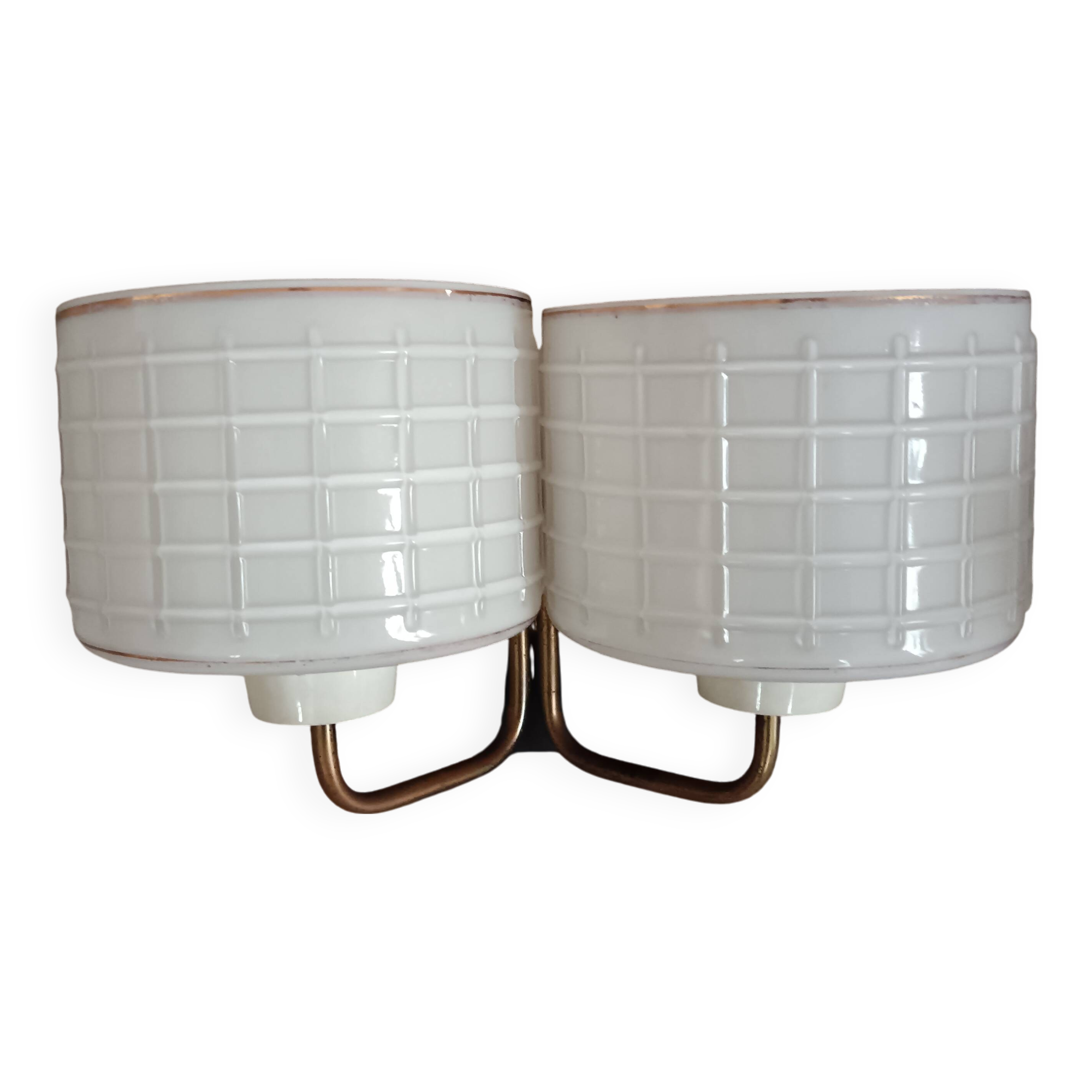 Pair of 50s/60s art deco style wall lights