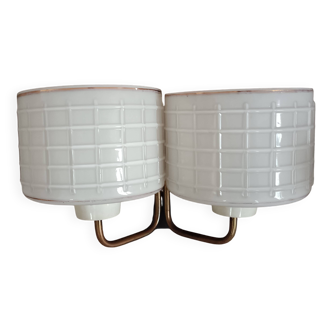 Pair of 50s/60s art deco style wall lights