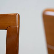 Set of six sculptural Italian dining chairs by Mobil Girgi