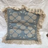 Vintage crochet cushion, from 1970