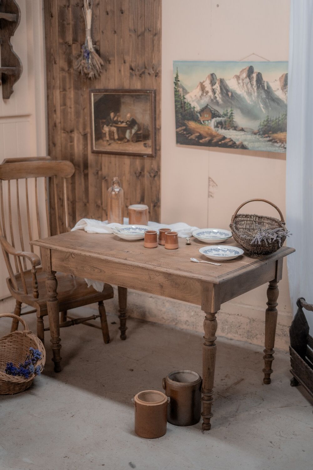 Renovated antique table