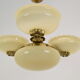 Art deco rare Brass Chandelier,1930's.