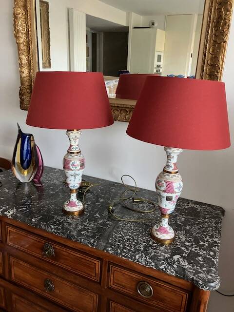 Pair of venitian style living room lamps