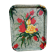 Vintage fiber serving tray, tulips 46x36