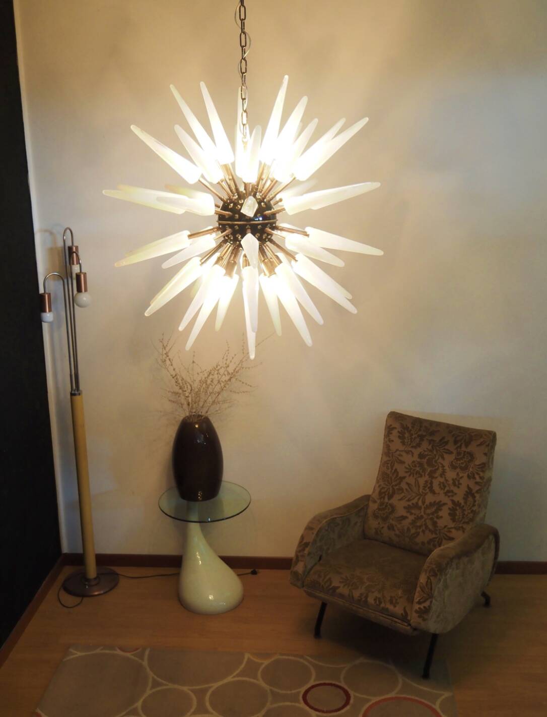 Large Vintage Italian Sputnik Chandeliers