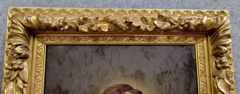 Jules-Emile Saintin: Painting Portrait of a notable