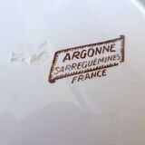 4 vintage dessert plates of Sarreguemines Argonne model in porcelain 210702