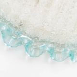 Lampe de plafond en verre de Murano bleu clair par Barovier e Toso - Hollywood Regency, éclairage du milieu du siècle en Italie (années 1960)