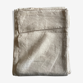 Drap de réserve en toile de lin sans monogramme L240cm