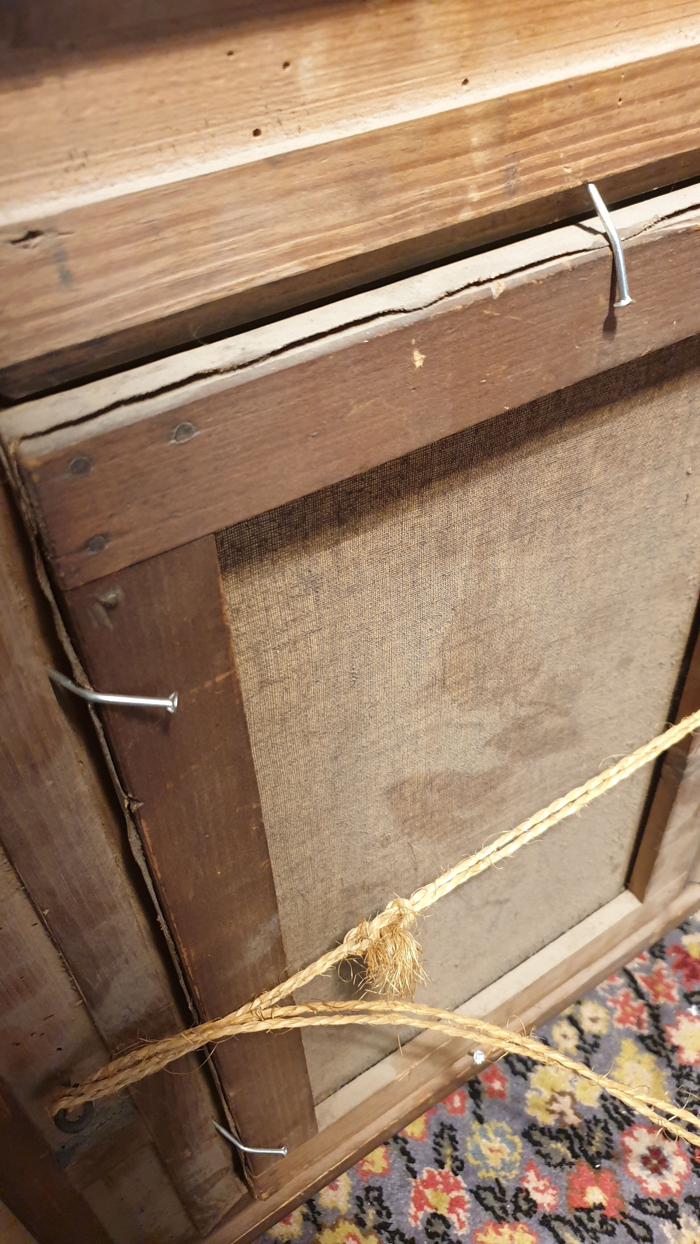 Painting on oriental canvas