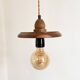 Vintage wooden pendant light