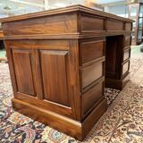 Classic English Desk with Green Leather